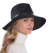 Sombrero Genuino de Diseñador Eric Javits NY - Fanny - Color Negro.